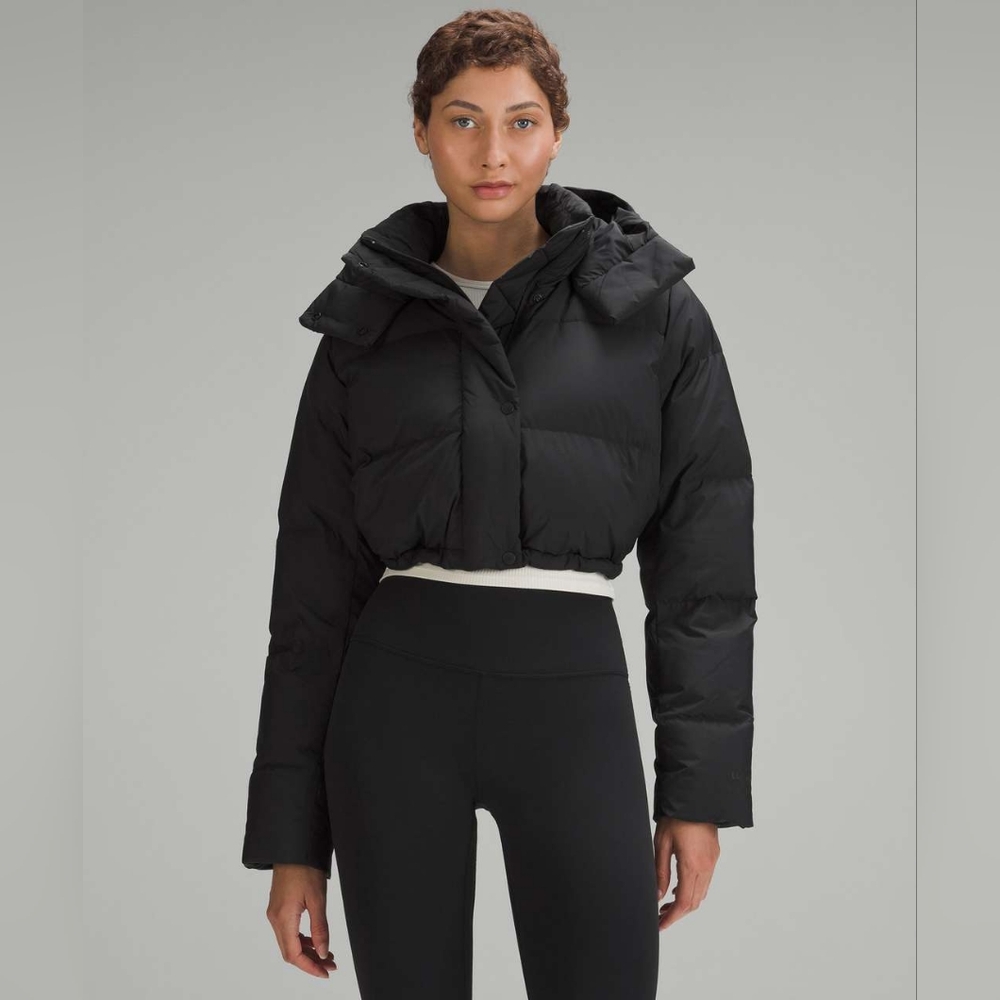 Lululemon Wunder Puff Super-Cropped Jacket In Black New Without Tag